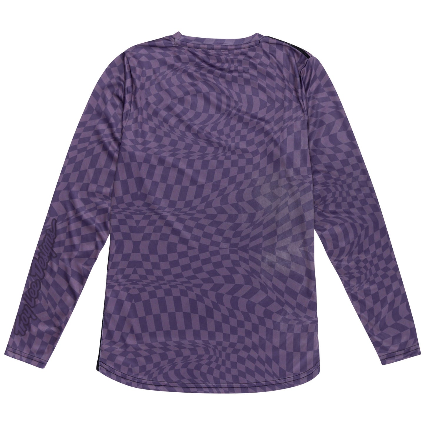Womens Lilium Long Sleeve Jersey Twisted Checkers Deep Purple