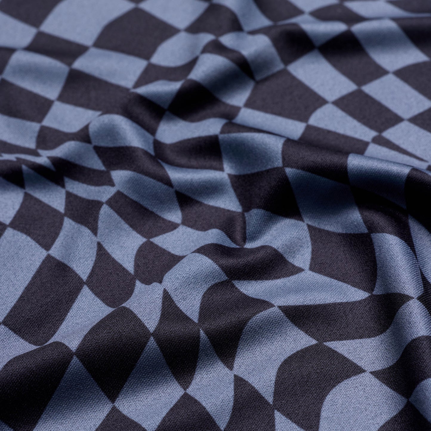 Womens Lilium Short Sleeve Jersey Twisted Checkers Black