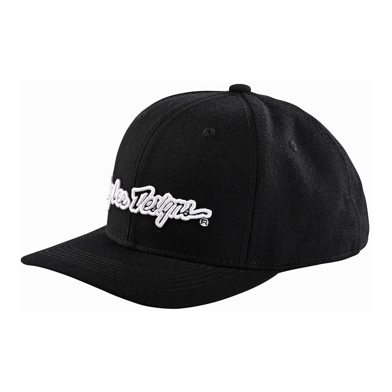 Snapback Hat Signature Black / White