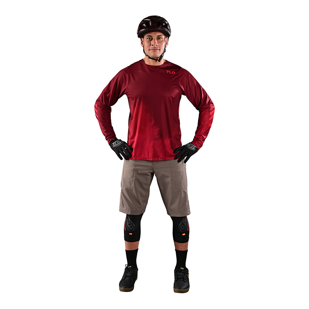 Skyline Air LS Jersey Fades Wine