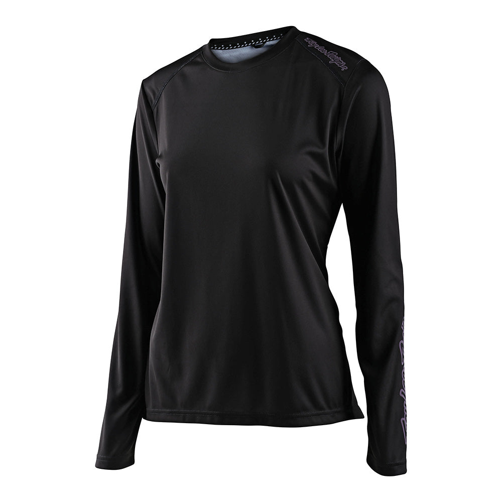Womens Lilium LS Jersey Solid Black