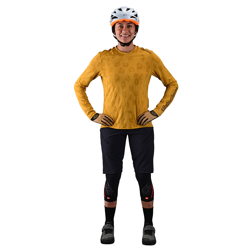 Womens Lilium LS Jersey Jacquard Honey