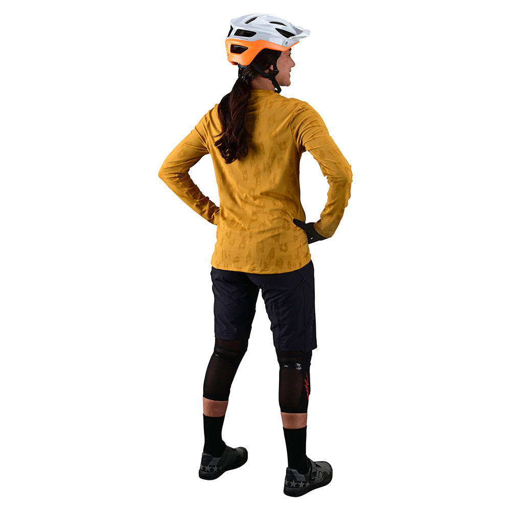 Womens Lilium LS Jersey Jacquard Honey – Troy Lee Designs