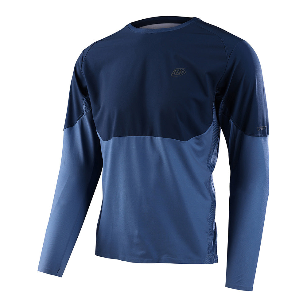 Drift LS Jersey Solid Blue Mirage