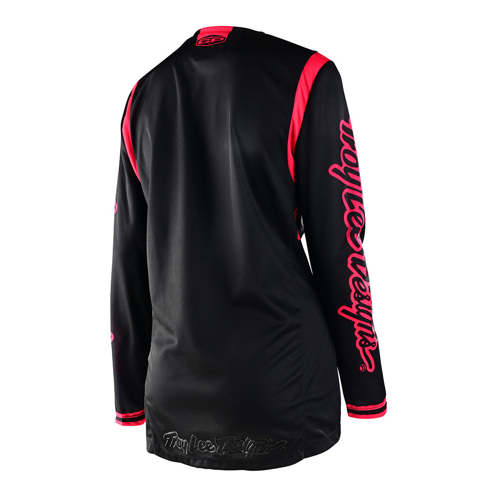 Womens GP Jersey Mono Black / Flo Red – Troy Lee Designs