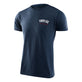 Short Sleeve Tee Troy Lee Designs Bolt Navy Heather
